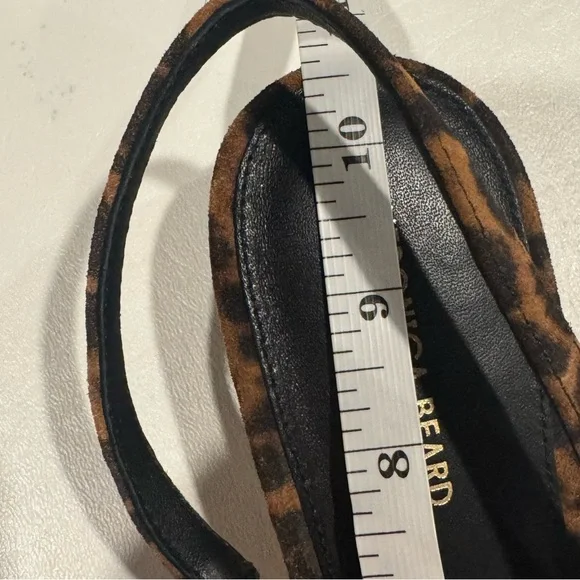 NWOB Veronica Beard Cecile Leopard Suede Slingback Pumps Size 9 - Picture 10 of 11